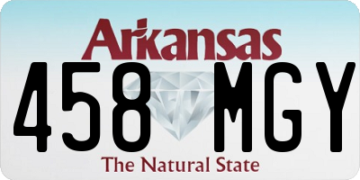 AR license plate 458MGY