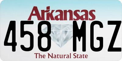 AR license plate 458MGZ