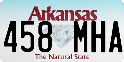 AR license plate 458MHA