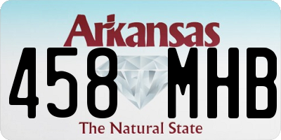 AR license plate 458MHB
