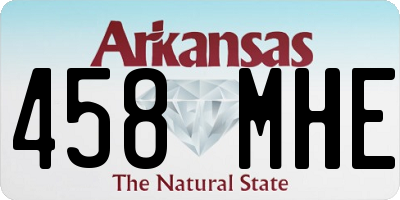 AR license plate 458MHE