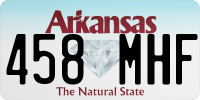 AR license plate 458MHF