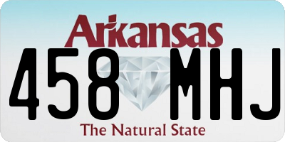 AR license plate 458MHJ