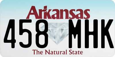 AR license plate 458MHK