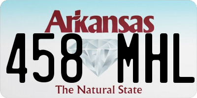 AR license plate 458MHL