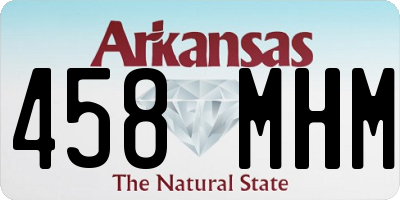 AR license plate 458MHM