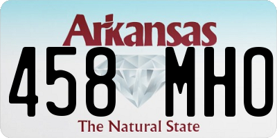 AR license plate 458MHO