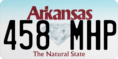 AR license plate 458MHP