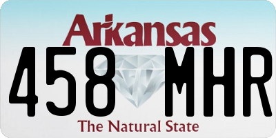 AR license plate 458MHR