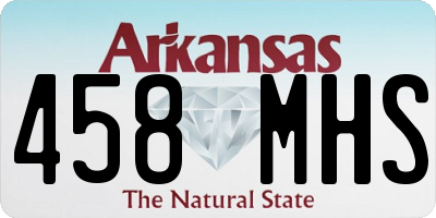 AR license plate 458MHS
