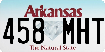 AR license plate 458MHT