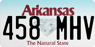 AR license plate 458MHV
