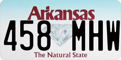 AR license plate 458MHW