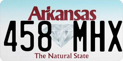 AR license plate 458MHX