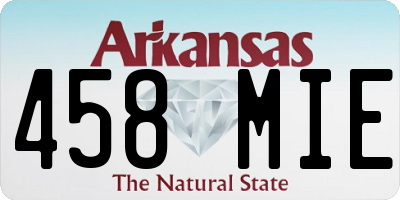 AR license plate 458MIE