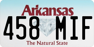 AR license plate 458MIF