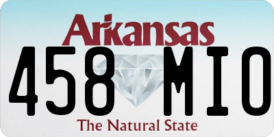 AR license plate 458MIO