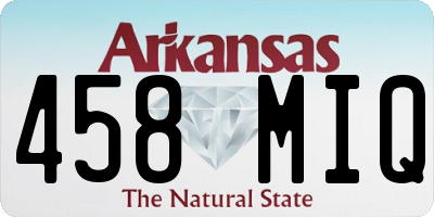AR license plate 458MIQ