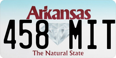 AR license plate 458MIT
