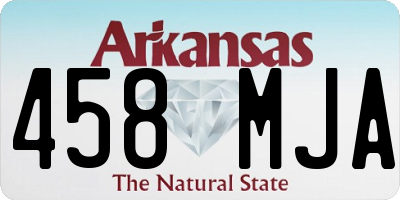 AR license plate 458MJA