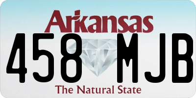 AR license plate 458MJB