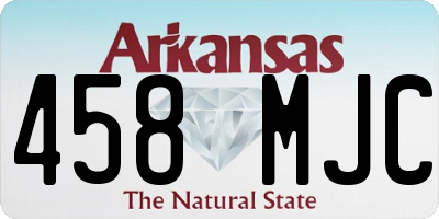 AR license plate 458MJC