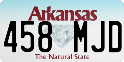 AR license plate 458MJD