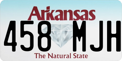 AR license plate 458MJH