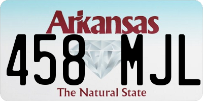 AR license plate 458MJL