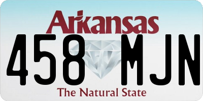 AR license plate 458MJN