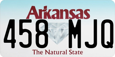 AR license plate 458MJQ