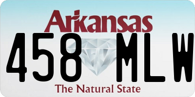 AR license plate 458MLW
