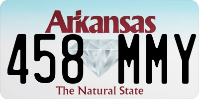 AR license plate 458MMY