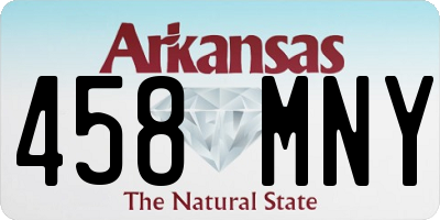 AR license plate 458MNY