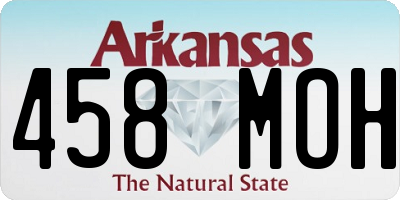 AR license plate 458MOH