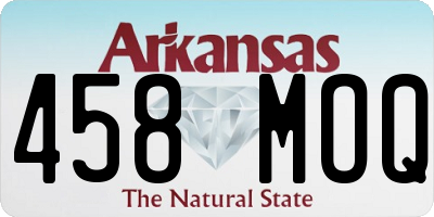 AR license plate 458MOQ