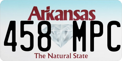 AR license plate 458MPC