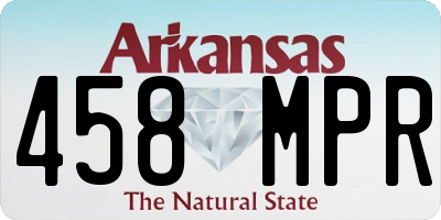 AR license plate 458MPR