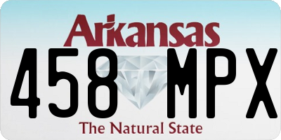 AR license plate 458MPX