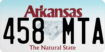AR license plate 458MTA