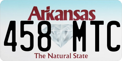AR license plate 458MTC
