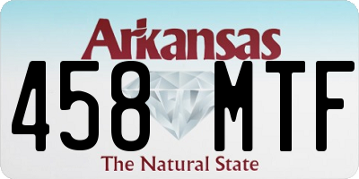 AR license plate 458MTF