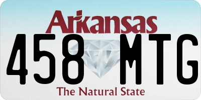 AR license plate 458MTG