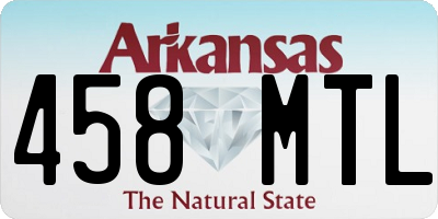 AR license plate 458MTL