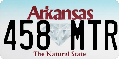 AR license plate 458MTR