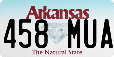 AR license plate 458MUA