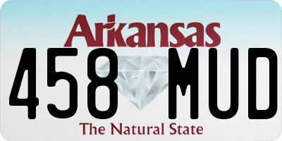 AR license plate 458MUD