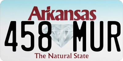 AR license plate 458MUR