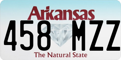 AR license plate 458MZZ