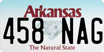 AR license plate 458NAG